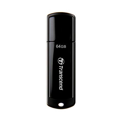 Transcend Jetflash 700 64GB USB Stick, Schwarz |USB 3.1 Gen 1 |Robust & Zuverlässig |Ideal für Laptop, PC, Desktop & Notebook