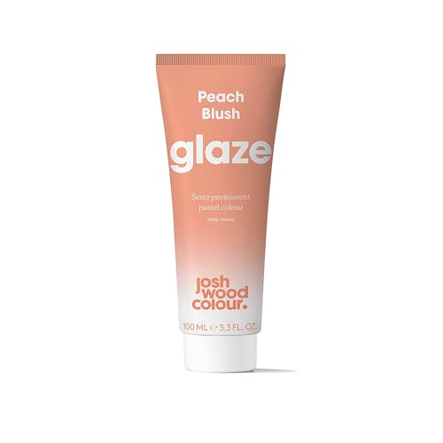Image of Josh Wood Colour Glaze (Peach Blush) - Semi-permanent Hair Mask - Ammonia-free - Conditions and Nourishes - Lasts Up to 3-5 Washes - For Blonde Hair - 100% Vegan - Cream (100ml)