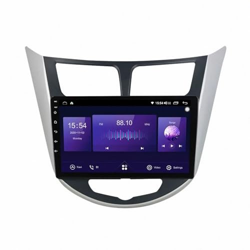 GPS voiture pour Hyundai Solaris Verna 2010-2016 avec écran tactile HD et carte hors ligne