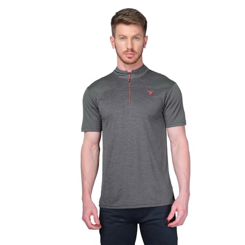 Image of TECHNOSPORT Men's Slim Fit Active T-Shirt - (MTP512 P) Pack of 1