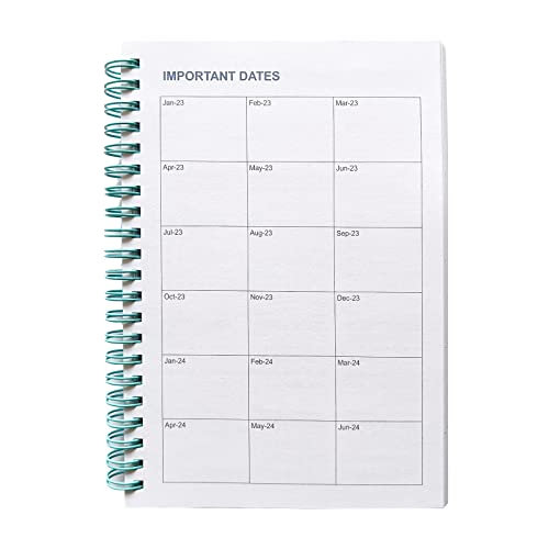 Utytrees Planner 2023-2024 - Weekly Monthly Daily Planner 2023-2024 From January 2023 To June 2024, 18 Month Planner, 5.2" X 7.5", Thicker Paper, Green #TOP2