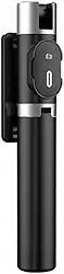 Docooler Multifuncional Sem Fio Bt Selfie Vara Para Celular Dobrável Handheld Monopé Obturador Remoto Mini Tripé Extensível Para Telefone (Preto)