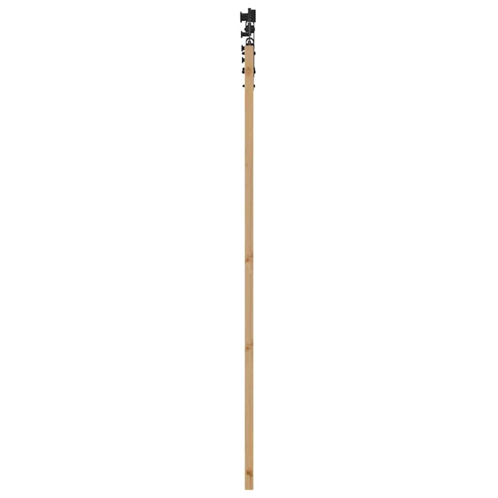 Drzwi przesuwne ORKDAL naturalne z litego drewna sosnowego i szkła, 152,5 x 4 x 198,5 cm, w zestawie szyna i osprzęt – do przedpokoju i wnętrz