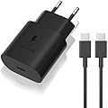 LIANSUM 25W Caricabatterie rapido Con 2M Cavo Tipo C Compatibile con Samsung Galaxy S24/S23 /Ultra S23+/S23 /S22 /S21/S21 ultra/ S20 Ultra/S20 / S10 /S9 / S8/ A71 / A52 /A51/ A32/ A31 USB C Caricatore