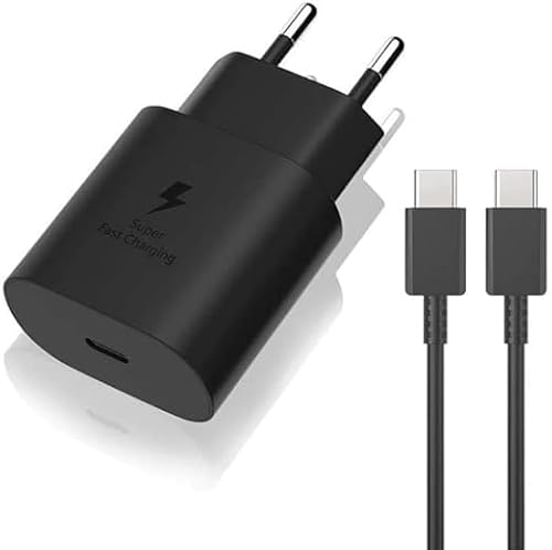Immagine prodotto: LIANSUM 25W Caricabatterie rapido Con 2M Cavo Tipo C Compatibile con Samsung Galaxy S24/S23 /Ultra S23+/S23 /S22 /S21/S21 ultra/ S20 Ultra/S20 / S10 /S9 / S8/ A71 / A52 /A51/ A32/ A31 USB C Caricatore