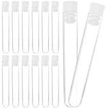 IMIKEYA 50 Stück Kunststoff Reagenzgläser 6 Ml Transparent mit Deckel Kindgerechte Laborprobenröhrchen Tropfsicher für Wissenschaftliche Experimente und Aufbewahrung