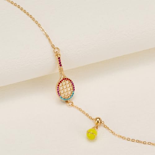 Tennis Badminton Racket Bracelets for Women Fun Sports Jewelry Gift for Tennis Lovers4