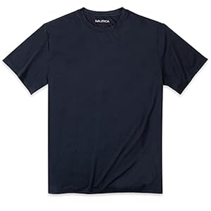 Nautica Boys’ Big Active Short Sleeve Performance T-Shirt, Navy, 14-16