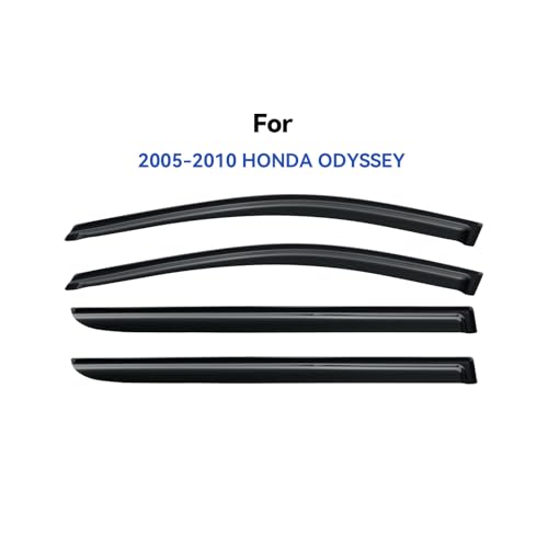 Image of Window Visors Rain Guards for 2005 2006 2007 2008 2009 2010 Honda Odyssey, Out-Channel Window Vent Wind Deflectors Visors Shades for 05 06 07 08 09 10 Odyssey