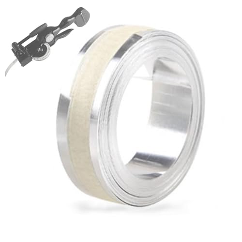 Manual Embossing Metal Tape, Aluminum 3D Embossing Label Tape, Self Adhesive Metal Label Maker Refill Compatible with Label Makers M1011 / M11, 1 Roll 12mm*3.65m