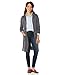 Amazon Essentials Women's Lightweight Longer Length Open-Front Long-Sleeve Cardigan Sweater (Available in Plus Size), Charcoal Heather, X-Large
