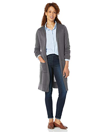 Image of Amazon Essentials Women's Lightweight Longer Length Open-Front Long-Sleeve Cardigan Sweater