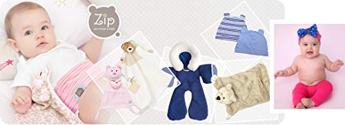 Zip Luvas De Algodão Egípcio(2 Pares) Azul Bebê