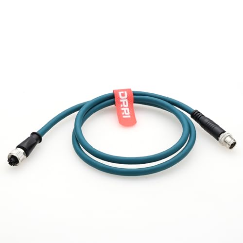 Câble M12 X-Code Cat7 mâle-femelle de précision, liaison blindée PVC pour Cognex in-Sight