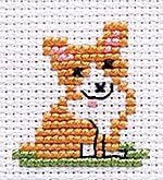 オリムパス キー・リング刺しゅうキット アニマル＆ペット KS-39/コーギー