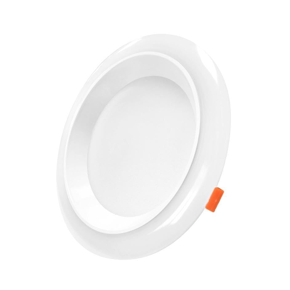 G.W.S® Exclusive Super Bright Dimmable 18W Round Circle Backlit LED Recessed Panel Downlight Ceiling Light Warm White, LED Driver Included