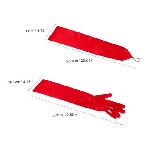 Didiseaon 4 Pair Women Long Satin Gloves Elbow Dress Accessories for Weddings Prom Tea Parties Luxurious Satin Texture Skin Friendly Comfort Extended Arm Coverage2