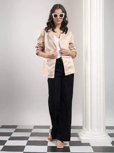 Image of KOTTY Womens Soild Regular fit 3 /4 Sleeve Formal -Casual Blazer