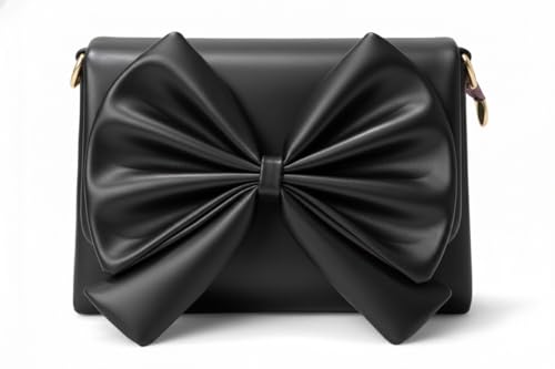 Image of Women's Bow Crossbody Bag - Shoulder Purse & Sling Handbag - Multi-Pocket Partitioned Side Bag with Adjustable Strap for Party, Wedding & Casual