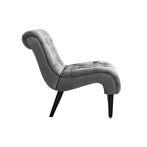 Sillón Lounge Terciopelo Plateado miniatura 7