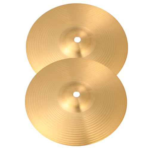 CIMAXIC 2pcs Professional Drum Cymbals Replacement Brass Jazz Drum Cymbals Set