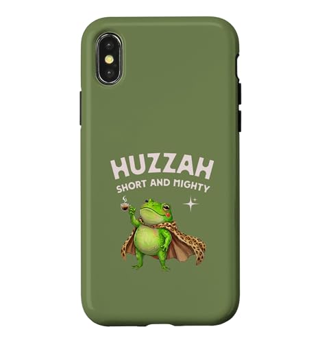 Huzzah Short And Mighty Frog �G�X�v���b�\ ���� �t�@�j�[T�V���c �X�}�z�P�[�X iPhone X/XS �p