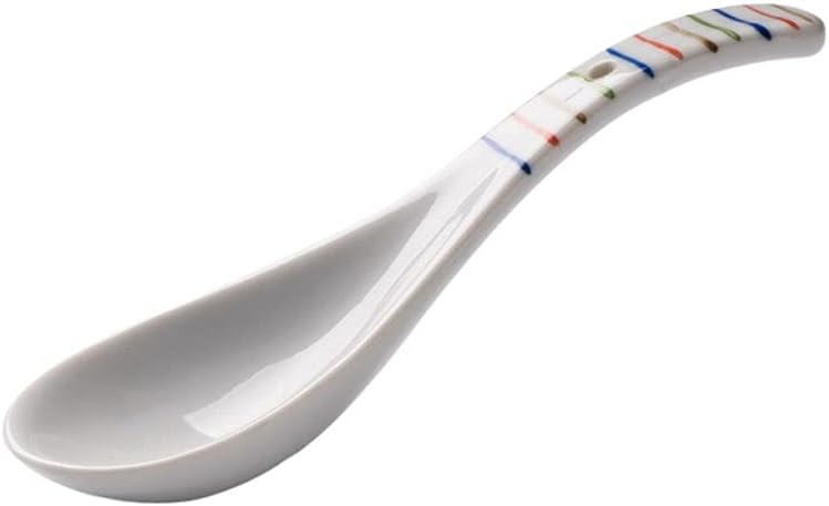 Tea Spoons Bone China Household Golden Edge Small Spoon Soup Simple Design Spoon Spoon Ceramic Small Spoon Porcelain Spoon 5 Porcelain Spoons Ice Tea Spoons (Color : E) (F)