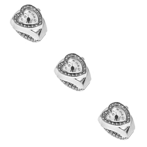 TENDYCOCO 3 Pcs Horloge Heren Digitale Meisjes Ring Voor Vrouwen Voor Vinger Mode Vinger Cadeaus Voor Koppels Voor Kinderen Jongens Digitale Ring Vinger Man Mini Stretch Elastische Legering