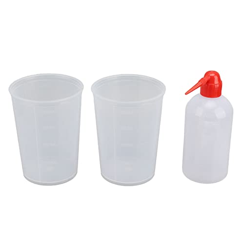 FTVOGUE Pistola a Spruzzo per Gelcoat FN5 Ugello in Acciaio Legato Set di Tazze di Spruzzo in Resina Portatili con 1000 Ml di Grande capacità per Adesivo per Intonaco in Resina Gelcoat