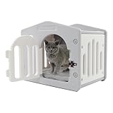 Espace spacieux : la maison pour chat mesure 52 L x 40 l x 45 H, elle offre aux chats suffisamment d'espace pour se reposer et pour une vie confortable.