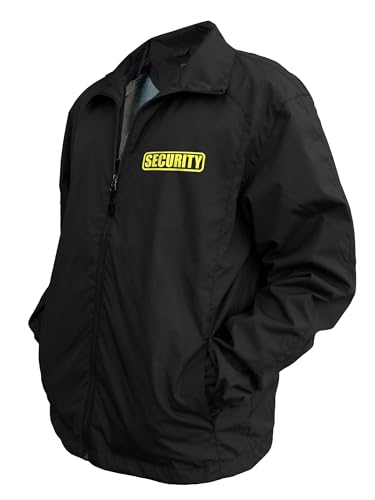 Smart People Clothing Security Zipped up Windbreaker with Reflective Decorations Front and Back3