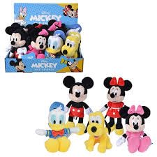 Simba Toys- Peluche Disney 20cm, Se enviará un Modelo aleatoiro Entre Estos: Mickey, Minnie Vestido Rojo, Minnie Vestido Rosa, Donald, Pluto, no se Puede Elegir Modelo, Todas Las Edades (6315870224) en oferta en Amazon