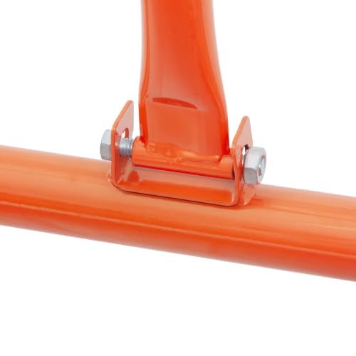 Robusto carro de placas de yeso | Rigips Carro de transporte con capacidad de carga de 1000 kg – Carro plegable con 4 ruedas giratorias y frenos | Transportador de placas para paneles de yeso naranja