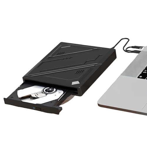 Unidad Externa Portátil CD DVD +/-RW USB 3.0 Tipo-C miniatura 1