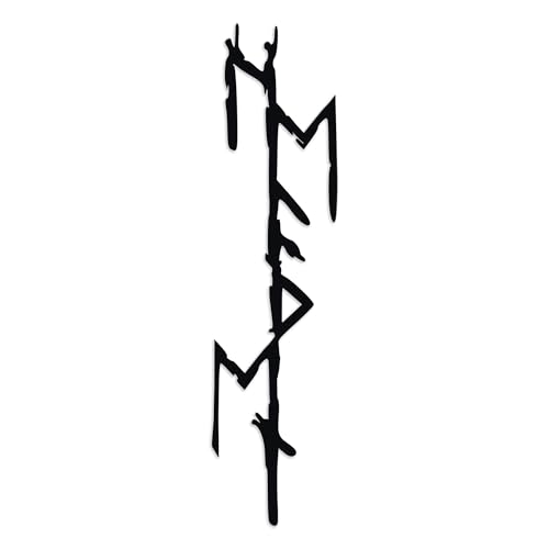Heathen Bind Rune Vinyl Decal – Viking Celtic Norse Symbol in 20 Colors – Custom Sizes Vertical Protective Pagan Sticker – Weatherproof Vinyl for Indoor Outdoor Surfaces