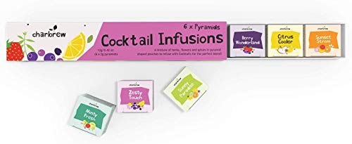 Infusiones Premium para Cocteles Pirámides de Té 6 Mezclas Únicas para Cocteles por Charbrew.