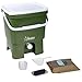Produktbild Skaza Bokashi Organko 1 (16 Liter) | Küche und Garten Bio Mülleimer aus Recyceltem Kunststoff | Komposteimer Starterset + inkl. 1 Kg EM Fermentieren Aktivator (Olive-Weiß)