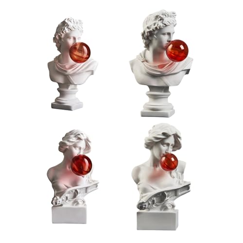 Estatua griega de burbujas pequeña de resina para decoración miniatura 4