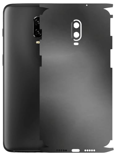 Image of AtOdds - Full Body Back Screen Guard Protector Film - Lamination Wrap Skin Sticker Compatible with ONEPLUS 6T | Scratchproof Matte Finish (Metallic Grey)