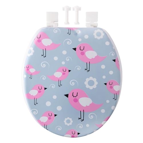 Assento Sanitario Almofadado Estampado Tampa de Vaso Sanitario Macio Universal com Estampas Cores So