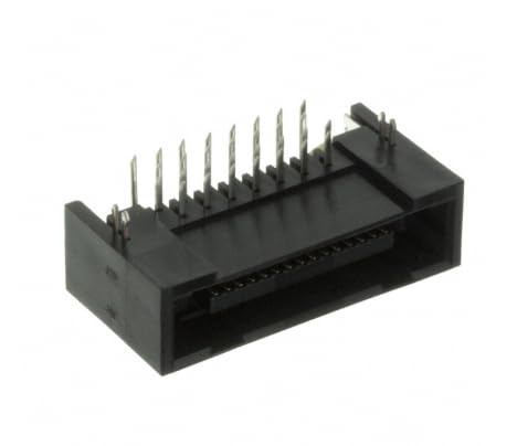 TX25-30P-LT-H1E Connector 30 Position Connector Plug, Center Strip Contacts Through Hole, Right Angle Gold