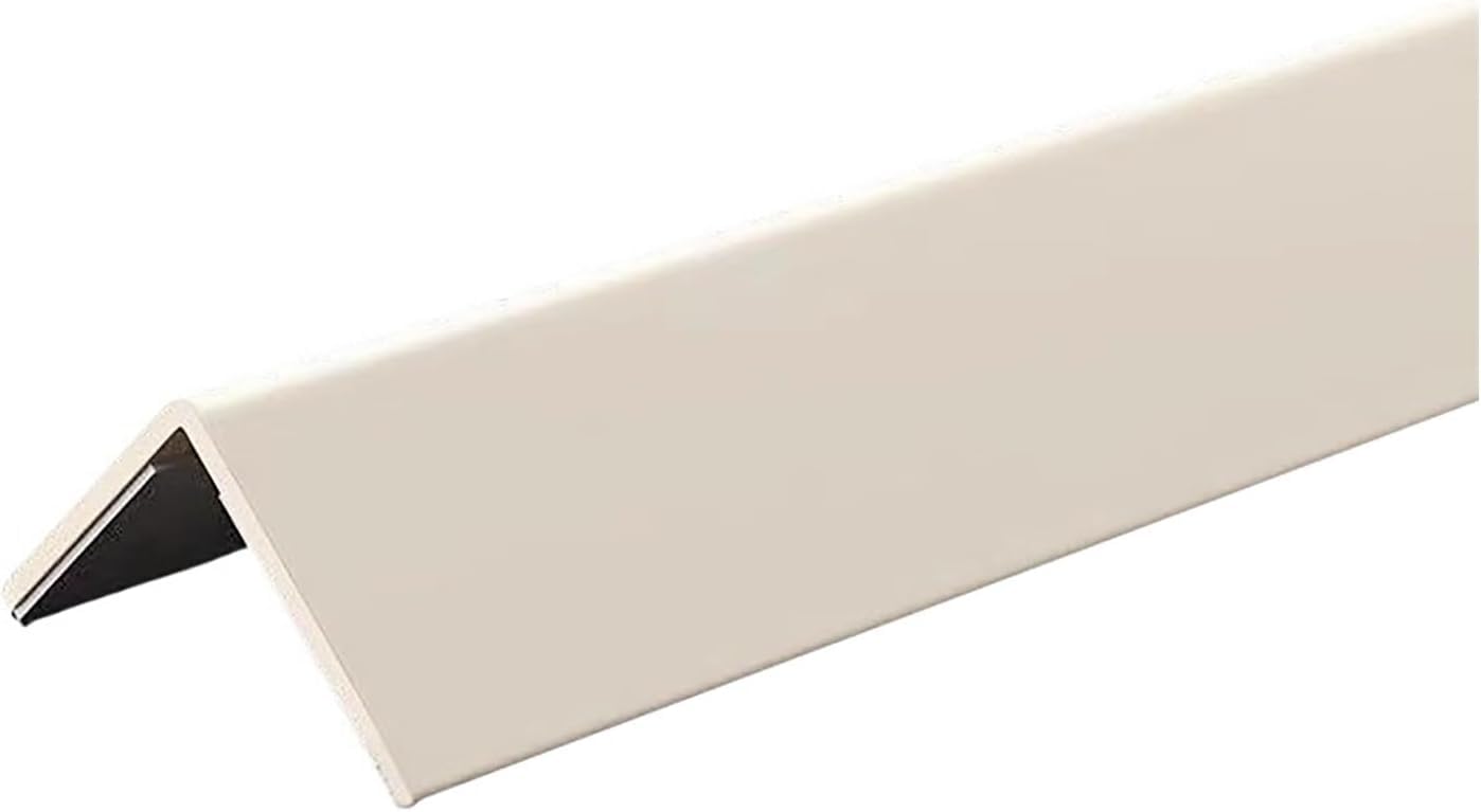 Protezione del bordo della parete con disposizione angolare, | Protezioni angolari, protezione in plastica, striscia a 89 gradi, paraurti/schermo for pareti(Beige,3x3x100cm)
