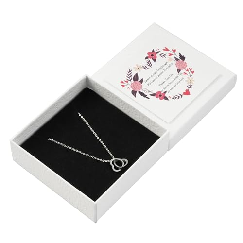 Collana da damigella d'onore, regalo da damigella d'onore con collana a cuore e biglietto - Oggi la mia damigella d'onore, per sempre la mia amica - Idea regalo matrimonio damigella d'onore