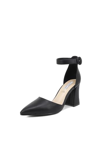 QUEEN HELENA Chaussures à talons moyens élégantes à bout fermé avec bracelet femme ZM6045, Zm92002, 38 EU