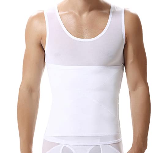 Gilet amincissant ultra fin pour hommes débardeur de compression abdominale noir