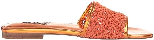 Nine West Women's Mends Flat Sandal, Orange 800, 5.5 | Image 5