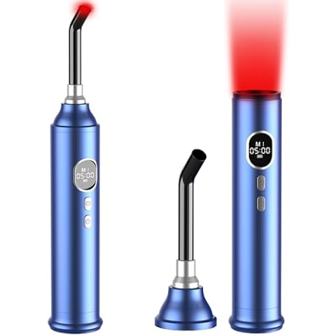 Red Light Therapy with Removable Tip, 2-in-1 Near Infrared & Red Light Therapy for Face Body with Timer and 4 Modes for Pain Relief of Muscles Joints, 660/850/940nm Light Therapy Torch for Travel Home Cover