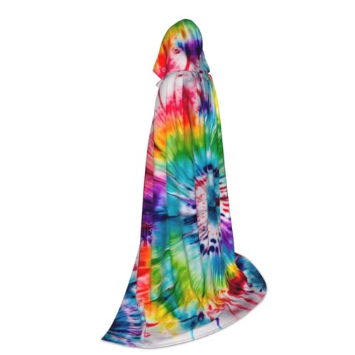 Cape médiéval tie and dye à capuche : la solution pour un costume rapide - 2