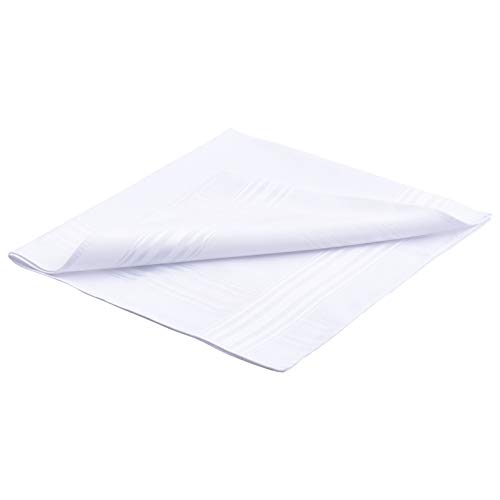 Imperial Men's Handkerchiefs, Extra Soft Banboo, Eco Friendly, White, Hankie, Pack Of 13 #TOP2
