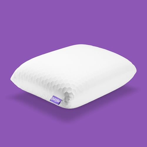 Purple Harmony Anywhere Pillow - Travel/On-The-Go, Hex Grid & Talalay Latex Core - No Pressure Support, Stays Cool, Compact & Lightweight for Easy Travel